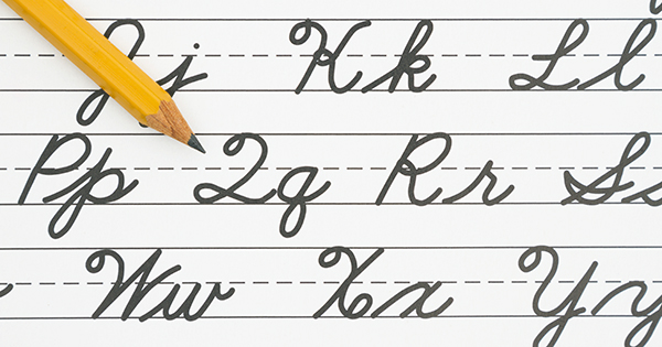 cursive writing backgrounds