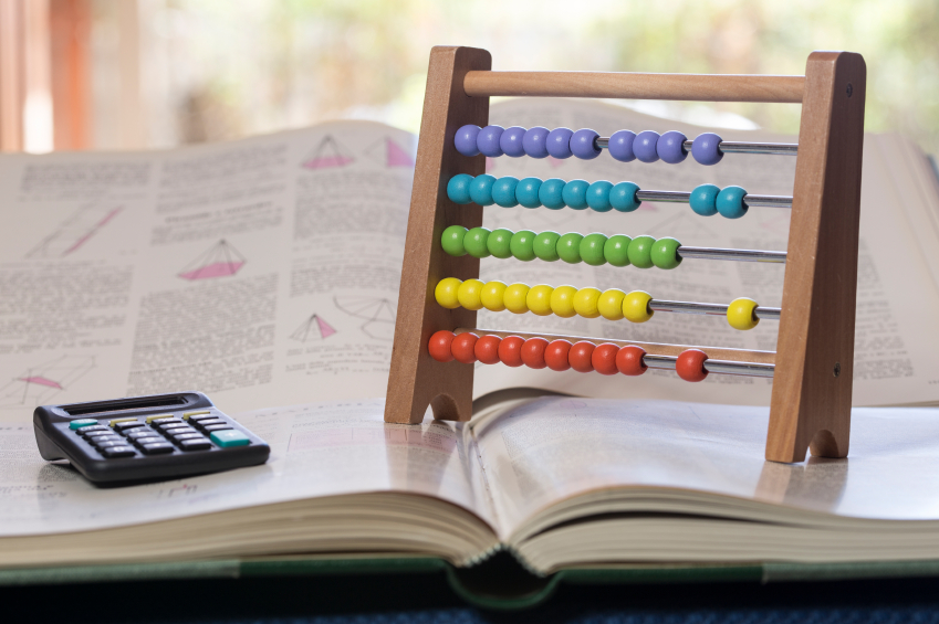 Calculator and Abacus for Math Classes