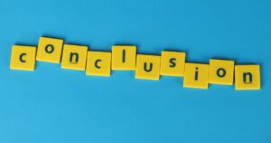 Conclusion letter blocks spelling