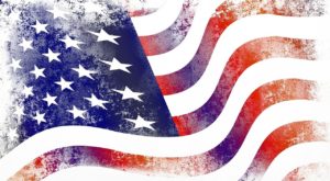 Faded USA flag