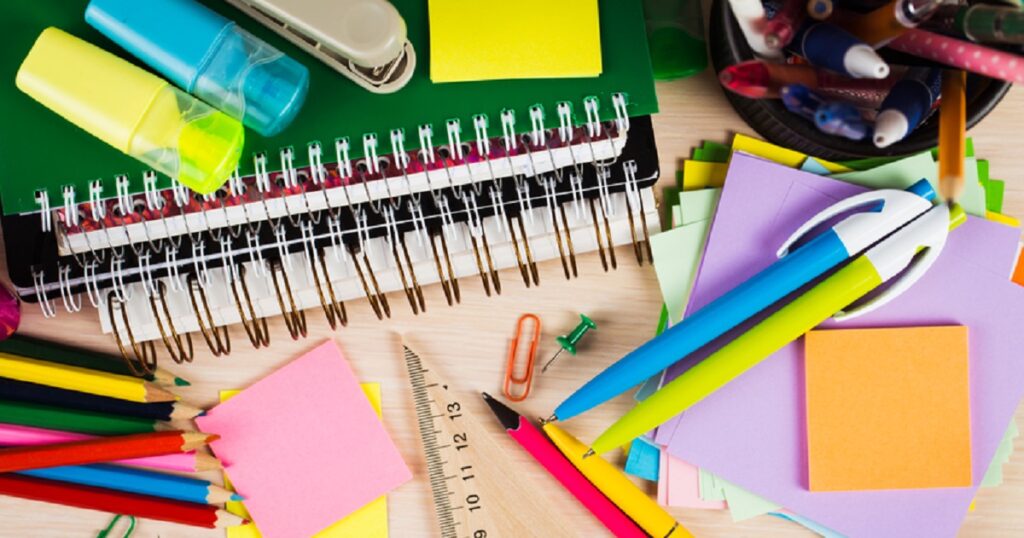 School supplies that teachers acquire for students