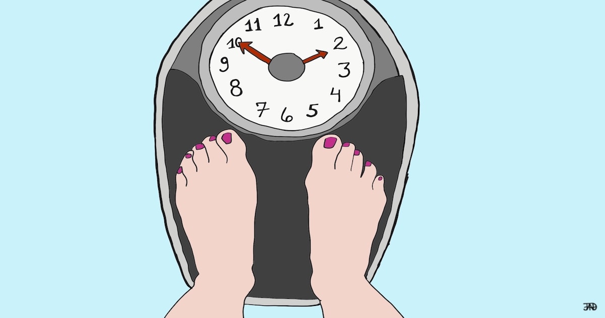weight scale with clock